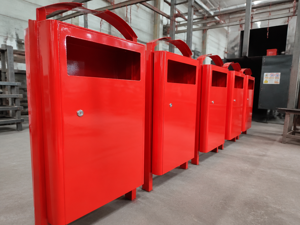 Уличные урны RAL 3020, глянцевая эмаль
