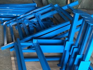 Каркасные элементы после покраски, RAL 5005